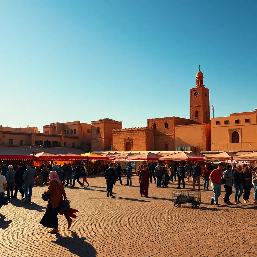 Praça Jemaa el-Fna Marrakech fotografia — o que fazer em marrakech
